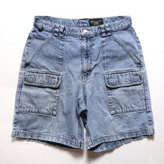90's 00's エディーバウアー デニム フィッシングショーツ (33) 90年代 旧タグ オールド ショートパンツ Eddie Bauer　アメリカ古着 USED  ビンテージ ヴィンテージ
