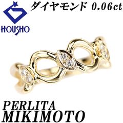 ダイヤモンド リング K18ピンクゴールド ラウンド サークル 円 丸 中古  