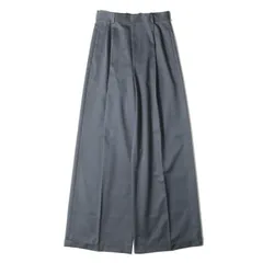 LOEWE ロエベ パンツ グレイッシュブルー サイズ:46 | 25SS ツータック ワイド チノ トラウザー スラックス パンツ (H526Y04WFX) | ジッパーフライ | ボトムス ズボン | イタリア製【メンズ】【中古】のサムネイル
