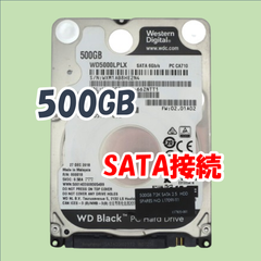 【中古動作品】Western Digital 2.5インチ 7mmHDD SATA(Serial ATA) 500GB WD5000LPLX-66ZNTT1②