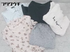 ■  dazzlin rienda  まとめ売り5点セット M&Fサイズ混合 長袖 半袖 ニット セーター シャツ ミニ ワンピース   レディース  【中古】 【1002800334452】