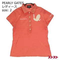 PEARLY GATES パーリーゲイツ 半袖ポロシャツ オレンジ系 2 [240001907848]#