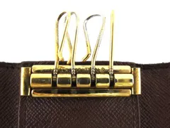 【最大30％OFF★年越しセール】ルイ ヴィトン キーケース 4連キーケース レディース メンズ ミュルティクレ4 ダミエ ブラウン ベージュ ゴールド ダミエキャンバス LOUIS VUITTON B1238