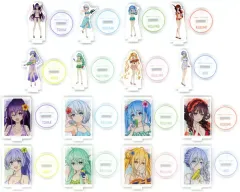 【中古】アクリルスタンド・アクリルパネル 全16種セット ミニアクリルスタンド 「デート・ア・ライブV 描き下ろし デート・ア・バカンスver. 当たり付き一撃コレクション ミニアクリルスタンド」