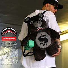 SPRAY GROUND ぬいぐるみ バッグ かわいい 熊 リュック メンズ