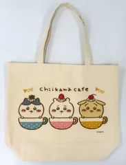 【中古】バッグ [単品] ちいかわ＆ハチワレ＆うさぎ バッグ 「ちいかわ なんかちいさくてかわいいやつ ちいかわカフェ サンキューバッグ」