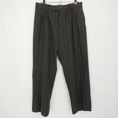 WACKO MARIA ワコマリア DORMEUI ドーメル メンズ ボトム ストライプ 2タック ウール スラックス パンツ ブラウン系 M