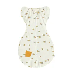 ☆ レモン ☆ M(3-6ヶ月) ☆ スワドル 着るおくるみ ガーゼ スワドル 着るおくるみ ガーゼ おくるみ スリーパー ベビー服 すわどる モロー反射防止 夜泣き 手が出せる 足が出せる 夜泣き対策 グッズ 新生児 出産祝い 女の子 男の子 ベビー用品