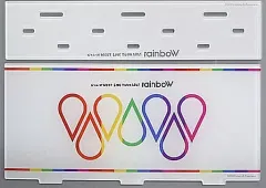 【中古】雑貨 [単品] ジャニーズWEST(WEST.) アクリルスタンド台座＆背景 「ジャニーズWEST LIVE TOUR 2021 rainboW」 ミニーズWEST同梱品