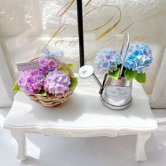 #552 ミニチュア　紫陽花セット　＊⑱