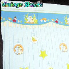 大判　激レア　海外輸入　ヴィンテージシーツ 　ムーミン　/s79