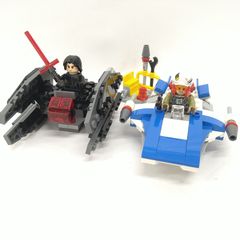 【中古／部品 完品】LEGO STAR WARS レゴ スター・ウォーズ A-ウィング VS TIE サイレンサー マイクロファイター 75196【箱・組説無し】