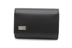 ダンヒル キーケース 6連 フック付き レザー ブラック 黒 ロゴ