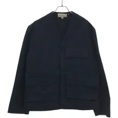 STUDIO NICHOLSON スタジオ ニコルソン 17AW MAIN JACKET ノーカラージャケット ネイビー M SN-152のサムネイル