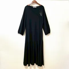 #anc ソニアリキエル SONIARYKIEL ワンピース 黒 ラインストーン ロング ロゴ ビジュー シンプル レディース [933610]のサムネイル