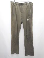 ◇ Θ adidas アディダス サイドライン ジャージ パンツ サイズS カーキ メンズ E  【1503040001703】