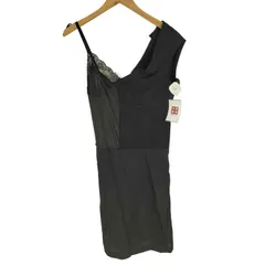 トリココムデギャルソン tricot COMME des GARCONS AD2003 パッチワーク ドッキング 異素材切替 花柄 レース ノースリーブ キャミ ワンピース レディース JPN：M のサムネイル