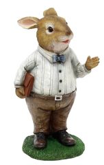 【新着商品】置物 インテリア 玄関 ガーデンに! おしゃれ 動物 丸和貿易 マスコット チアフルフレンズ うさぎのベーシー 13.7×14.5×30.2cm 1003880-03