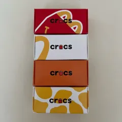 韓国　マクドナルド　クロックス　4個セット　キーリング 韓国マクドナルドクロックス4個セットキーリング