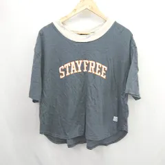 ◇ ⊂ highking ハイキング 綿100% 半袖 Tシャツ サイズL チャコールグレー系 レディース E  【1506300028960】