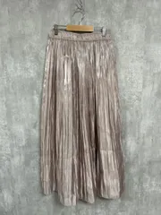 URBAN RESEARCH Sonny Label アーバンリサーチサニーレーベル シャイニー プリーツ ロング スカート sizeXL/グレージュ ■◆ レディース