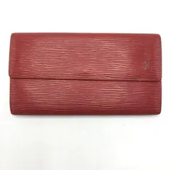 【中古】LOUIS VUITTON ポルトトレゾール インターナショナル 財布 M63387 エピ レッド ルイ・ヴィトン[10]