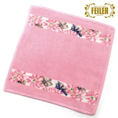 【新品 未使用】FEILER フェイラー ハンカチ タオル タオルハンカチ 25cm Cosmos Beige 花柄 COSMOS134