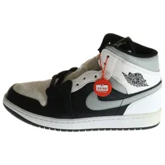 NIKE (ナイキ) AIR JORDAN 1 MID WHITE SHADOW 554724‐073 エアジョーダン1 ホワイトシャドウ ミッドカットスニーカー ホワイト/ブラック US10/28.0cm