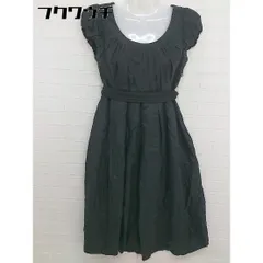 ◇ ◎ ships little black シップスリトルブラック シルク混 半袖 ミニ ワンピース ブラック レディース  【1109090014825】のサムネイル