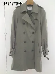 ◇ ◎ STUDIOUS ステュディオス 長袖 トレンチ コート サイズ0 グレーカーキ レディース  【中古】 【1112240001750】のサムネイル