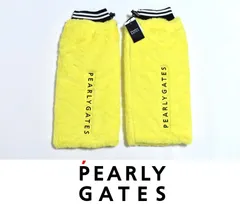 新品 PEARLY GATES パーリーゲイツ レッグウォーマー 053-1283108 イエロー ボア 防寒 保温