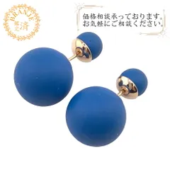 【５％OFF フォロワークーポン！！】Christian Dior/クリスチャンディオール  トライバル Dior Tribales ラバー GP ピアス ブルー レディース ブランド