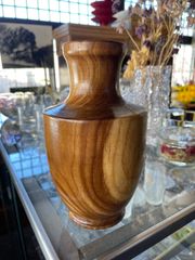 木の壺　天然木　木製　花瓶　火器　壺　置物