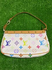 ●LOUIS VUITTONルイヴィトン　ポシェットアクセソワール　マルイカラー　バッグ　M92649　使用に伴う汚れ、金属小傷あり　中古　正規品 u250416