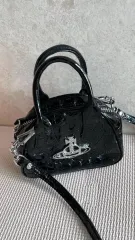 未使用 ヴィヴィアンウエストウッド 2way ハンドバッグ ヤスミン ブラック Vivienne Westwood - レザー ヤスミンバッグ【Vivienne Westwood