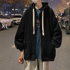 [XL] メンズ ファッション 服 男性用 オシャレ シンプル 大人 かっこいい 大きいサイズ ストリート 紳士服 ロープ カーディガン スウェットシャツ 春秋 フード付き ジャケット スタイル トップス