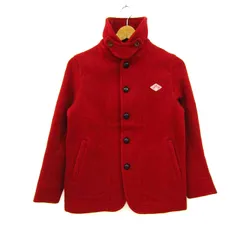 ダントン ジャケット ショートコート アウター ウール メンズ 34サイズ レッド Danton 【中古】