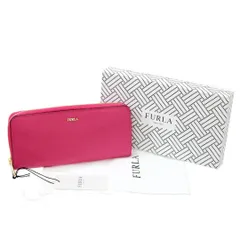 FURLA/フルラ バビロン ラウンドファスナー 長財布 レザー BABYLON XL ZIP AROUND SLIM - SAFFIANO ピンク系 HO Aランク