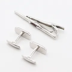 箱付 美品 イブサンローラン カフス&ネクタイピン ファッション・ブランド小物 2000000 NSK KTS