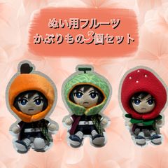 ぬい用　フルーツいちご　メロン　オレンジ　かぶりもの　着ぐるみ　セット売り