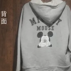 Disney ディズニー　MICKEY MOUSE ミッキーマウス　プリントフルジップパーカー　内側ボア　サイズＬ　116105105C