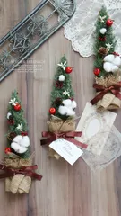 2way*北欧ツリーのリース＆オブジェ-Natural Pot Arrangement