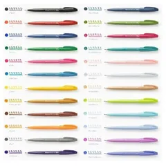 【選べる5本セット】ぺんてる　筆タッチサインペン　SES15C