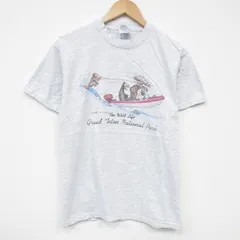 M/古着 ヘインズ 半袖 ビンテージ Tシャツ メンズ 90s シカ ボート コットン クルーネック 薄グレー 霜降り 25sep12 中古