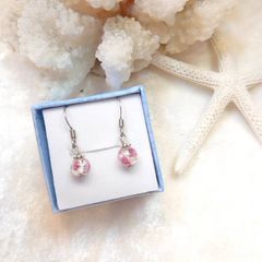 [新品・人気]限定‼️ホタルガラスピアス♪アレルギー対応‼️ステンレス製