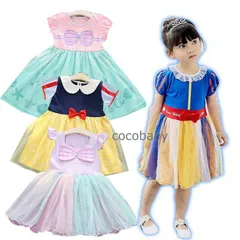 プリンセス ドレス 子ども 冬 3歳 クリスマス ワンピース 半袖 綿 お姫様 仮装 女の子 キッズ 100 110 120 130 誕生日 プレゼント お遊戯会 保育園 幼稚園