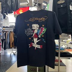 逸品‼️EdHardy エドハーディー⚫︎Bettyboop ベティブープ　コラボ　半袖　Tシャツ　M L ブラック