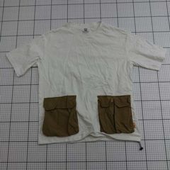 ◇ ⊂ GRIPSWANY ポケット付き 半袖 Tシャツ サイズM ホワイト系 メンズ E 【1509190035933】