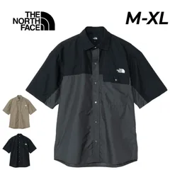 ザ・ノース・フェイス 半袖シャツ メンズ レディース THE NORTH FACE S/Sヌプシシャツ ウェア キャンプ   はっ水 ナイロンシャツ 無地 刺繍ロゴ 半そで 夏 サマー  服  Nuptse Shirt /NR22552