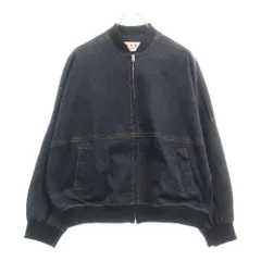 MARNI (マルニ) コントラストステッチ デニムジャケット ジップアップブルゾン JKJD0314LUUSCW94 ネイビーのサムネイル
